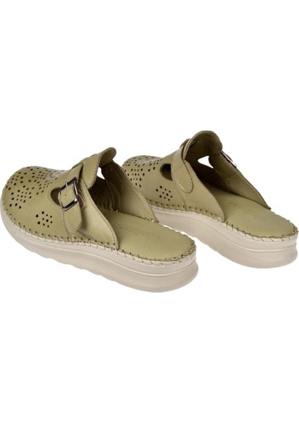 Hakiki Deri Burnu Kapalı Kadın Terlik PLM-141 Scorpion indirimleri