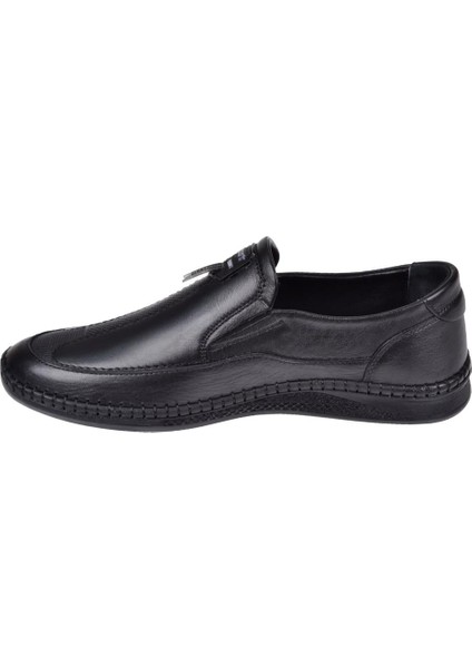Hakiki Deri Comfort Erkek Ayakkabı VOY-6883 Siyah modelleri