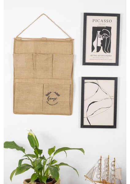5 Cepli Çok Amaçlı Askılı Duvar Tipi Dolap Içi Banyo Mutfak Düzenleyici Organizer 35X45