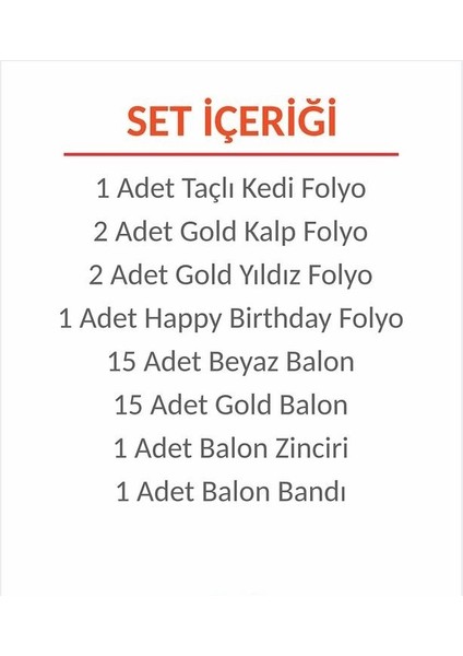 Taçlı Prenses Kedi Doğum Günü Balon Süsleme Seti fiyatları