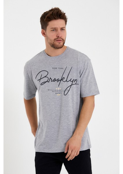 Süperlife Erkek Bisiklet Yaka Standart &regular Fit Tişort SPR22TS110