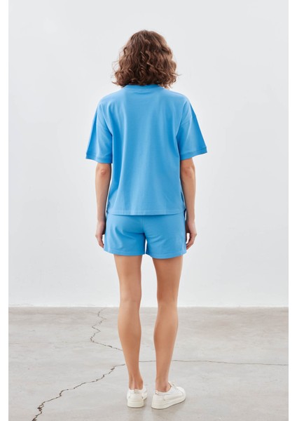 Kadın Pamuklu Pique Cepli Kısa Kol T-Shirt fırsatları