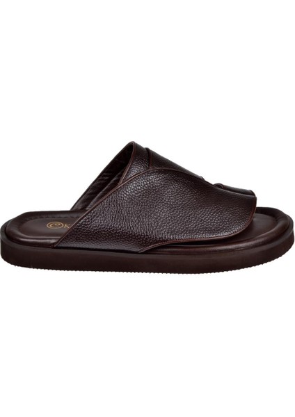 Hakiki Deri Parmak Arası Erkek Terlik PLM-K001 Kahve fiyatları