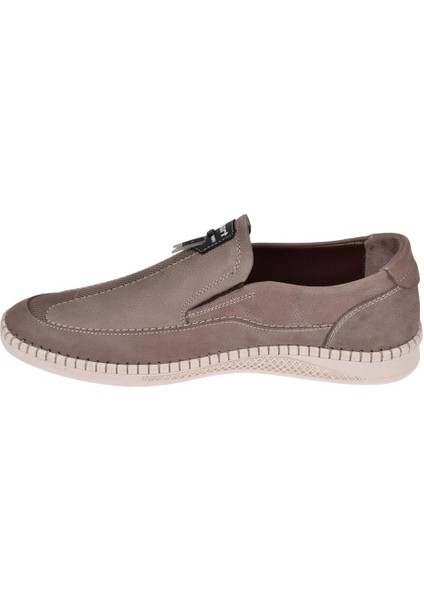 Hakiki Deri Comfort Erkek Ayakkabı VOY-6883 Kum Nubuk modelleri
