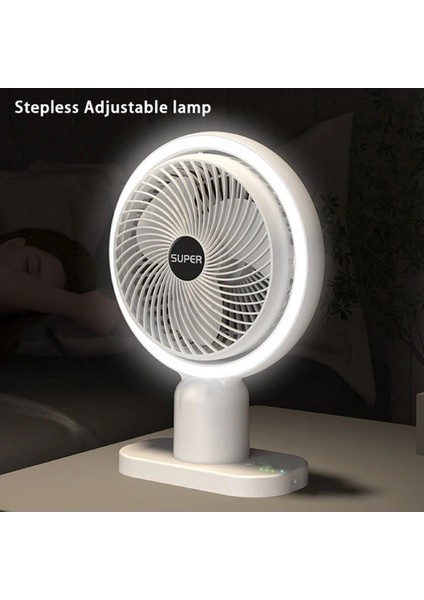 Işıklı USB Mini Fan, 3 Kademeli Hız, Taşınabilir Masaüstü Vantilatör indirimleri
