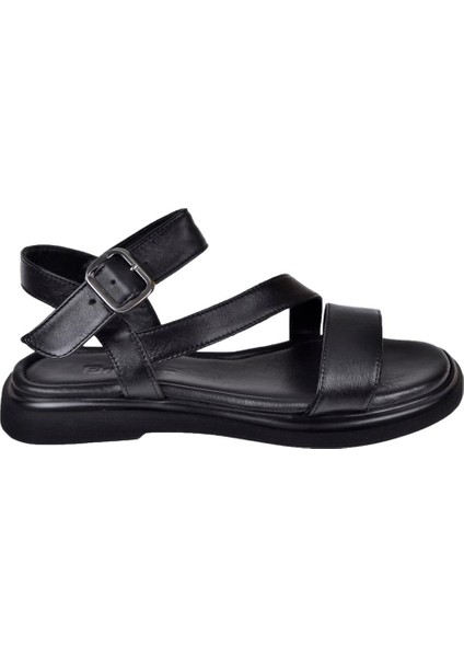 Hakiki Deri Comfort Kadın Sandalet BEL-603 Siyah fiyatları