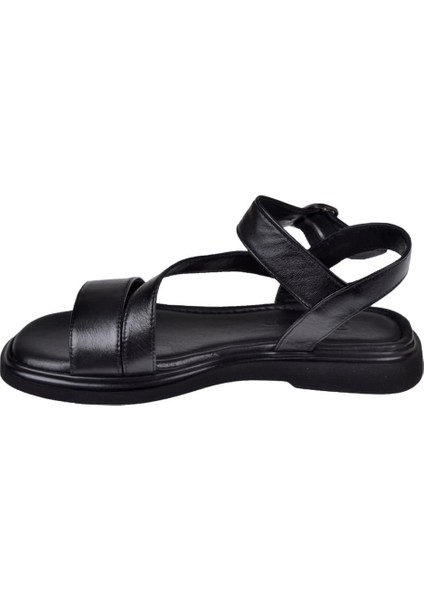 Hakiki Deri Comfort Kadın Sandalet BEL-603 Siyah modelleri