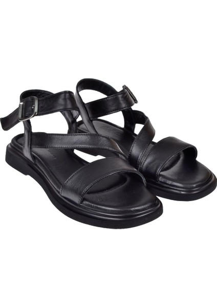 Hakiki Deri Comfort Kadın Sandalet BEL-603 Siyah fırsatları