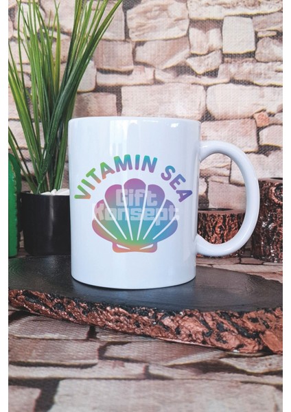 Vitamin Sea Baskılı Hediyelik Kupa Bardak