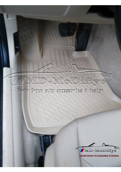 Bmw 3-Serisi F30 X-Drive 3D Bej Havuzlu Paspas 2012-2018 Arası