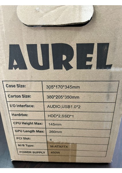 Aurel Standart Ofis Tipi Bilgisayar Kasası Güç Kaynağı Yok fırsatları