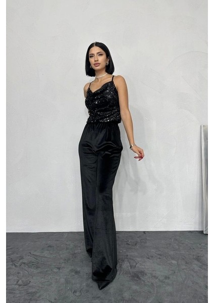 Siyah Askılı Degaje Bluz fiyatları