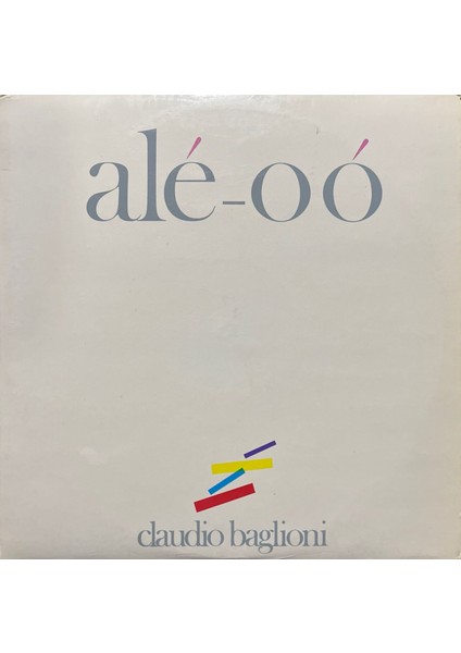 Claudio Baglioni Ale-Oo Double Lp Plak