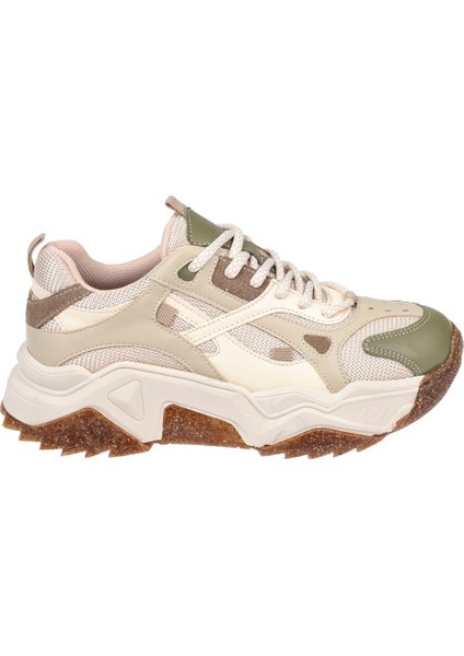 Sms Kadın Spor Ayakkabı Sneaker SMS-65137 Bej Yeşil fiyatları