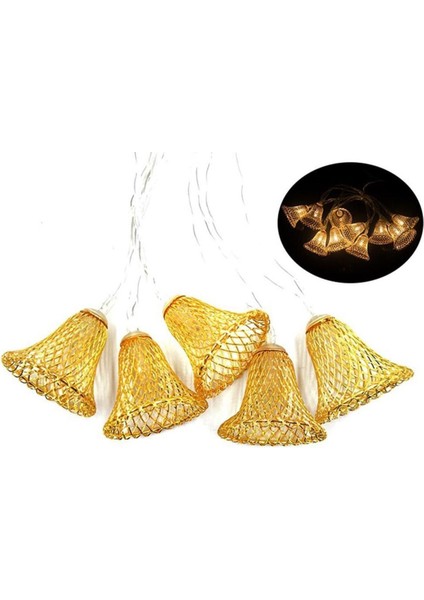 Parti ve Özel Gün Dekorasyonu Çan Şeklinde Metal Şerit LED Işık (4767) - MRK2186-6369 fiyatları