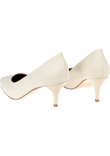 Kadın Topuklu Ayakkabı BŞK-1620 Bej indirimleri
