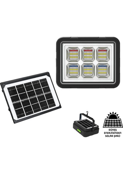 Wison 150W Güneş Enerjili Solar Kamp Feneriprojektör (WS-5570) - MRK5145-5482