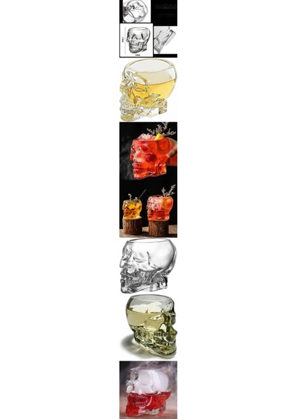 Turk Kokteyl Bardağı Kurukafa Cam - MRK6933-5096 fiyatları