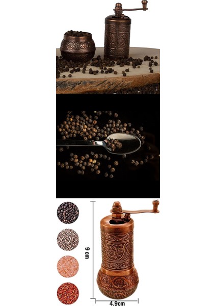 Turk Karabiber Değirmeni Kahve Tuz - MRK7800-7402 fiyatları