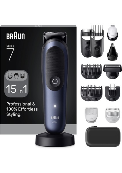 Hepsi Bir Arada Series 7, 15'i 1 Arada Tıraş Kiti, Problade, Autosense, AIO7580