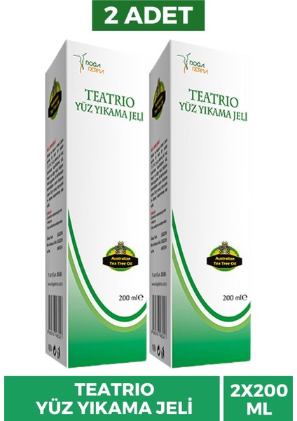 Asfstore Teatrio Yüz Yıkama Jeli 2X200 ml 2 Adet