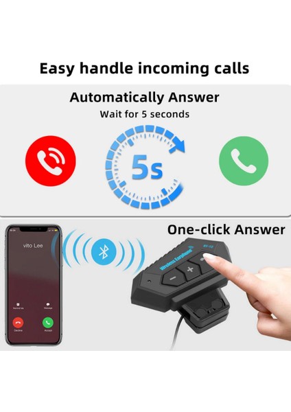 BT12 Kask Kulaklık Bluetooth Motosiklet Kulaklık Interkom Motorsiklet Kulaklık - MRK2736- 1749