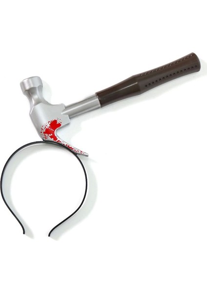 Kafaya Saplanmış Kahverengi Saplı Çekiç Şaka Tacı - MRK4308-8128