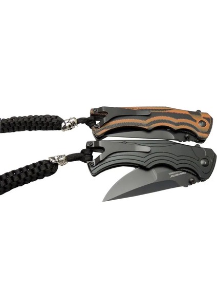 Tighe Fifhter Brt 863ZBR Kahverengi Kamp Çakı 21CM - Yarı Otomatik Ipli Kemerlik - MRK2882-2170