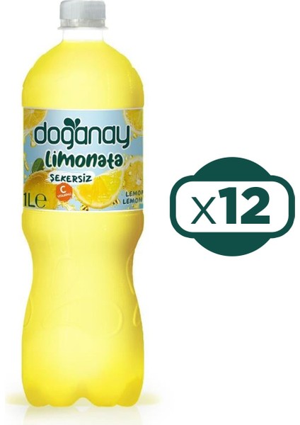 Limonata Şekersiz 1 lt x 12 Adet