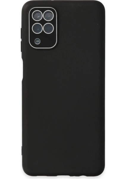 Samsung Galaxy A22 Kılıf Lansman Glass Kapak - Siyah - JUL4062-5981