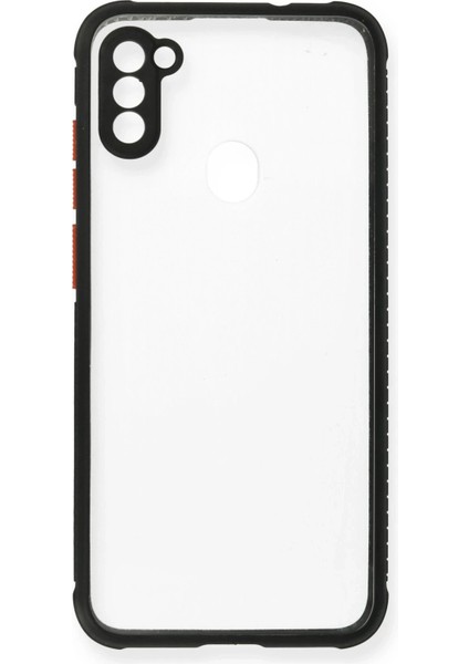 Samsung Galaxy A11 Kılıf Miami Şeffaf Silikon - Siyah - JUL7693-5504