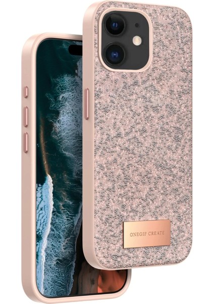 iPhone 11 Bright Simli Kapak - Pembe - JUL7786-4670