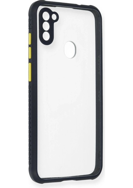 Samsung Galaxy A11 Kılıf Miami Şeffaf Silikon - Lacivert - JUL7688-8753