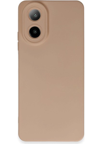Oppo A38 Kılıf Nano Içi Kadife Silikon - Pudra - JUL2149-4539