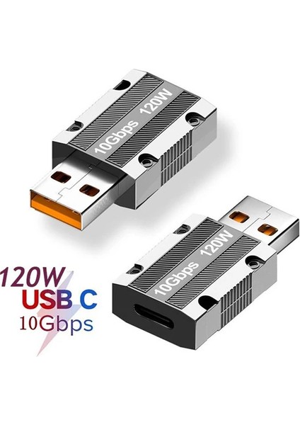 Ally Macbook iPad 120W 10GBPS Type-C To USB Otg Adaptör ÇEVIRICI-(1903) - JUL8288-1738
