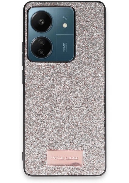 Xiaomi Redmi 13C Bright Simli Kapak - Gold - JUL7780-5168