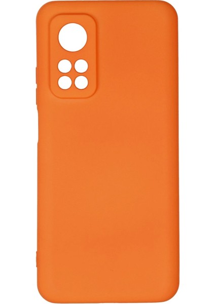 Xiaomi Mi 10T Kılıf Nano Içi Kadife Silikon - Turuncu - JUL5779-7859