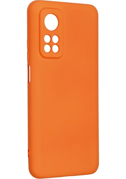Xiaomi Mi 10T Kılıf Nano Içi Kadife Silikon - Turuncu - JUL5779-7859