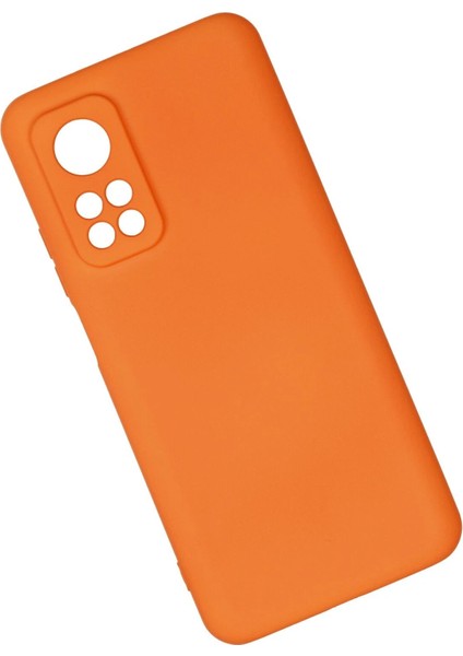 Xiaomi Mi 10T Kılıf Nano Içi Kadife Silikon - Turuncu - JUL5779-7859