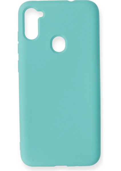 Samsung Galaxy A11 Kılıf Nano Içi Kadife Silikon - Turkuaz - JUL7340-8217