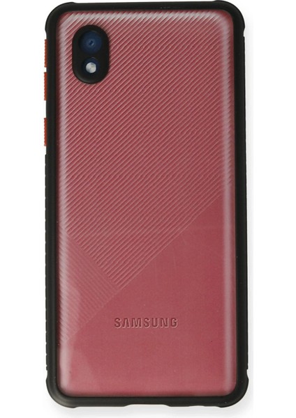 Samsung Galaxy A01 Core Kılıf Miami Şeffaf Silikon - Siyah - JUL6372-7039