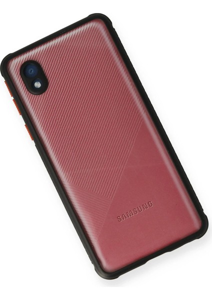 Samsung Galaxy A01 Core Kılıf Miami Şeffaf Silikon - Siyah - JUL6372-7039