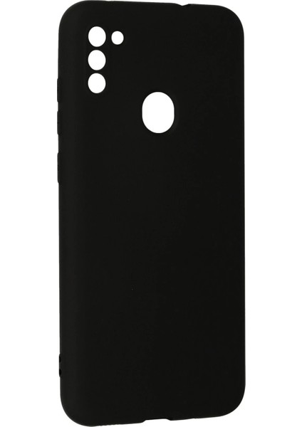 Samsung Galaxy A11 Kılıf Nano Içi Kadife Silikon - Siyah - JUL1195-3790