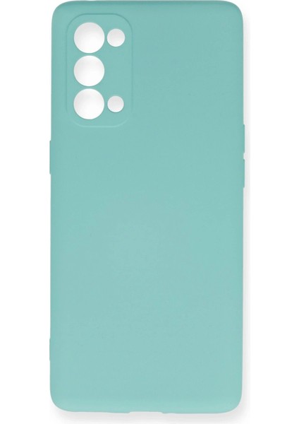 Oppo Reno 5 Pro Kılıf Nano Içi Kadife Silikon - Turkuaz - JUL1497-3503