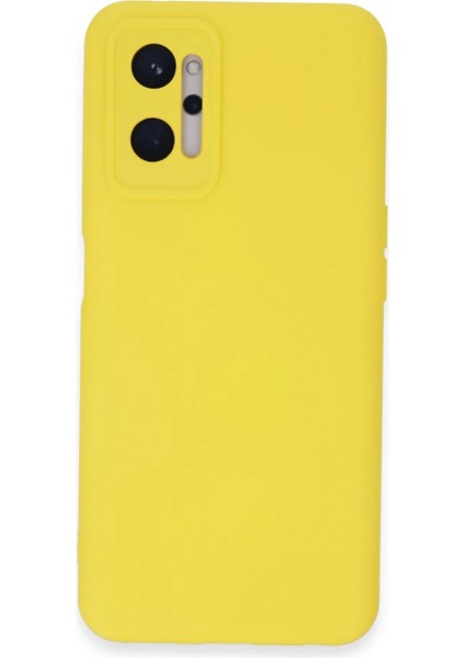 Realme 9i 4g Kılıf Nano Içi Kadife Silikon - Sarı - JUL5455-7418