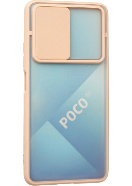 Xiaomi Poco F3 Kılıf Palm Buzlu Kamera Sürgülü Silikon - Pembe - JUL4279-4925