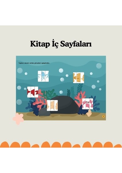 Dikkati Geliştiren Sticker ve Etkinlik Kitabı (2-4 Yaş)