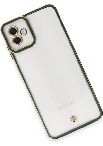 Samsung Galaxy A04 Kılıf Liva Lens Silikon - Yeşil - JUL5346-5391 modelleri