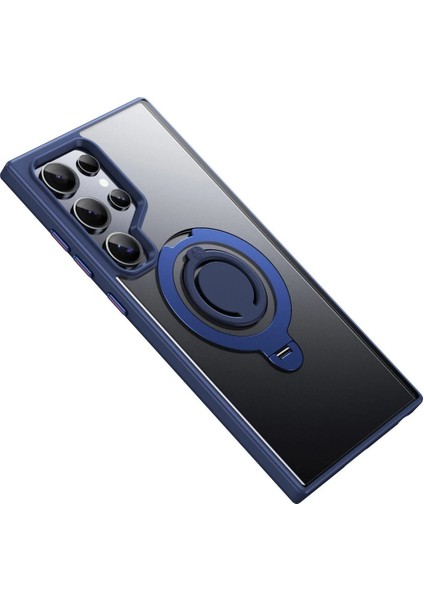 Samsung Galaxy S24 Ultra Avatar 360 Dönen Magsafe Kapak - Lacivert - JUL5999-3193