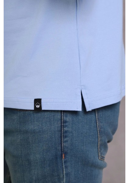 Erkek Slim Fit Pamuklu Yumuşak Doku Nefes Alan Kumaş Yakalı Tişört fiyatları